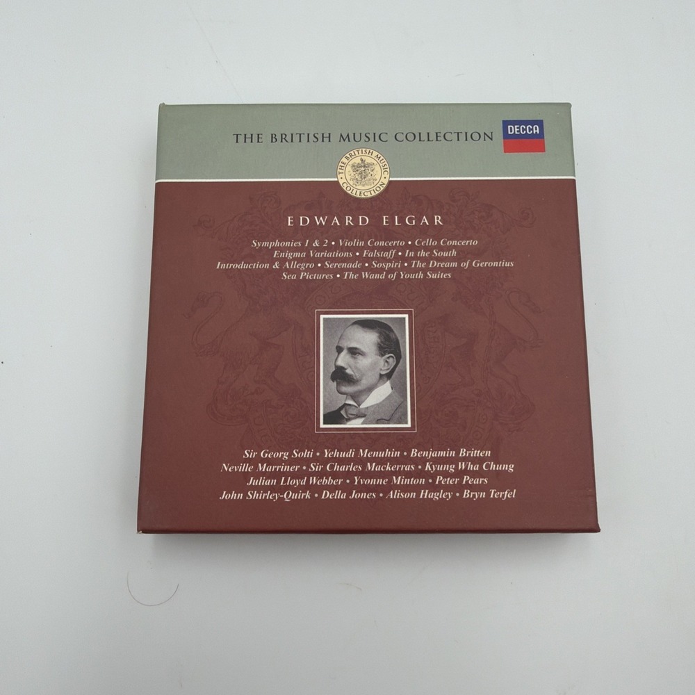 Edgar Orchestral and Choral Works Concertos [Decca 8 CD Box Set]